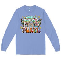 Colony Blue just a little ray of pitch black Long Sleeve Tee - CowhideDigitalArt