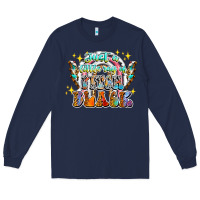 Navy just a little ray of pitch black Long Sleeve Tee - CowhideDigitalArt