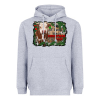 All I Want For Christmas Is A Cow Cowhide Heavyweight Hoodie | Teevron