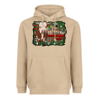 Mushroom all i want for christmas is a cow cowhide Heavyweight Hoodie - RanaPortraitStore