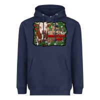 Navy all i want for christmas is a cow cowhide Heavyweight Hoodie - RanaPortraitStore
