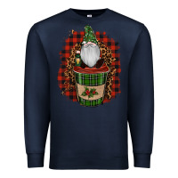 Navy gnomes with coffee christmas Premium Sweatshirt - RanaPortraitStore