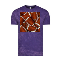 Cloud Purple american football seamless pattern Vintage Tee - BundleAndBundleShop