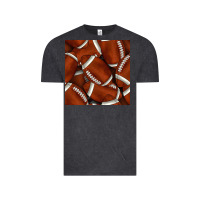 Vintage Black american football seamless pattern Vintage Tee - BundleAndBundleShop