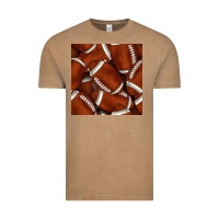 Vintage Coffee american football seamless pattern Vintage Tee - BundleAndBundleShop