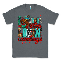 Charcoal Heather never stop lovin cowboys olivia Classic Tee - OliviaCreatesArt