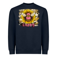 Navy bee happy Heavyweight Sweatshirt - JahusDesignShop