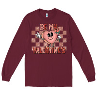 Burgundy Be My Valentines Long Sleeve Tee - CowhideDigitalArt