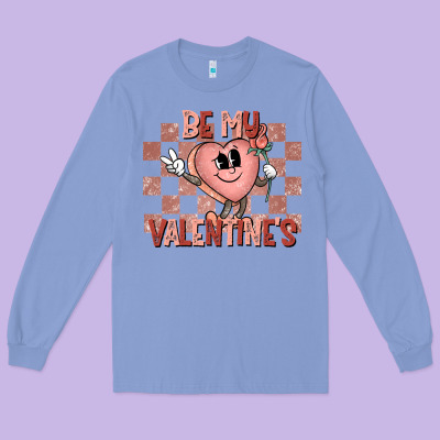 Be My Valentines Long Sleeve Tee Designed By Cowhidedigitalart
