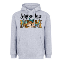 Heather Grey western shiba inu mom Heavyweight Hoodie - RanaPortraitStore