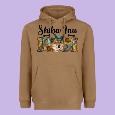 Western Shiba Inu Mom Heavyweight Hoodie Designed By Ranaportraitstore