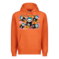 Carrot Baby panda flowers Premium Hoodie - Artiststas