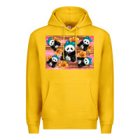 Lemon Baby panda flowers Premium Hoodie - Artiststas