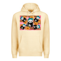 Pina Colada Baby panda flowers Premium Hoodie - Artiststas