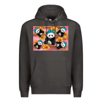 Smoke Baby panda flowers Premium Hoodie - Artiststas
