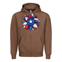 Chestnut sunflower texas flag 2 Zipper Hoodie - JahusDesignShop