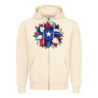 Sandshell sunflower texas flag 2 Zipper Hoodie - JahusDesignShop