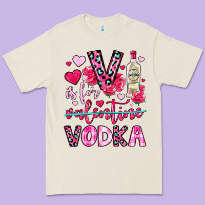 V Is For Vodka Premium Tee Designed By Oliviacreatesart