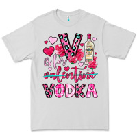 Dove Grey v is for vodka Premium Tee - OliviaCreatesArt