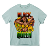 Arona Black queen afro Heavy Core Tee - HowdyJamesFarm