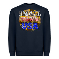 Navy small town usa Heavyweight Sweatshirt - JahusDesignShop