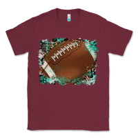 Burgundy sports football background Classic Tee - Artiststas