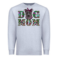 Heather Grey Christmas dog mom pitbull Premium Sweatshirt - RanaPortraitStore