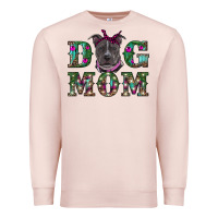Pale Pink Christmas dog mom pitbull Premium Sweatshirt - RanaPortraitStore