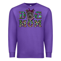 Purple Christmas dog mom pitbull Premium Sweatshirt - RanaPortraitStore