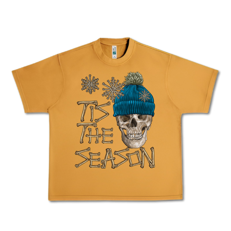 Skull Tis The Season Winter Urban Heavy Tee by FaDigitalArtStudio | Teevron
