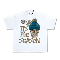 White skull tis the season winter Urban Heavy Tee - FaDigitalArtStudio