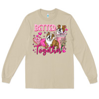 Mushroom Be Mine Valentine Dog Long Sleeve Tee - CowhideDigitalArt