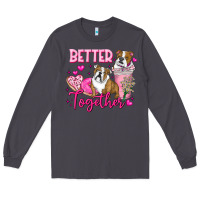 Smoke Be Mine Valentine Dog Long Sleeve Tee - CowhideDigitalArt