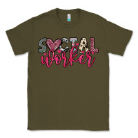 Army Green social worker Classic Tee - OliviaCreatesArt