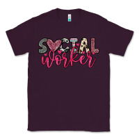 Plum social worker Classic Tee - OliviaCreatesArt