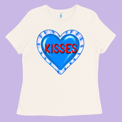 Valentine's Day Hearts Ladies Tee Designed By Fadigitalartstudio