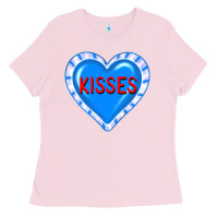 Bubblegum Pink valentine's day hearts Ladies Tee - FaDigitalArtStudio
