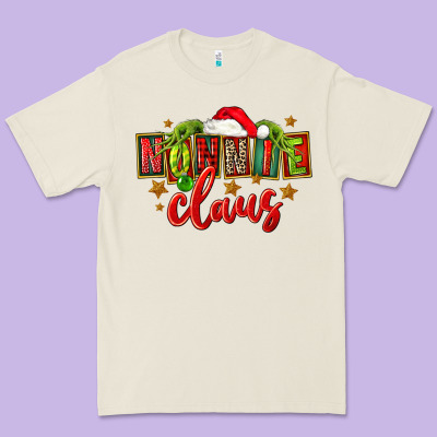 Christmas Nonnie Claus Premium Tee Designed By Fadigitalartstudio