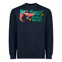 Navy mermaid kisses starfish wishes Heavyweight Sweatshirt - JahusDesignShop