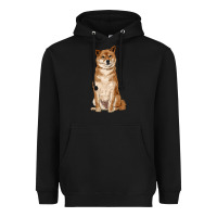 Black shiba inu Heavyweight Hoodie - RanaPortraitStore