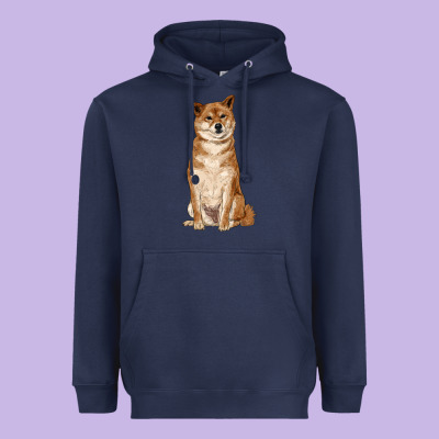 Shiba Inu Heavyweight Hoodie Designed By Ranaportraitstore
