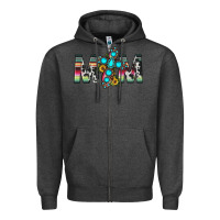 Charcoal Heather mom cross Zipper Hoodie - JahusDesignShop