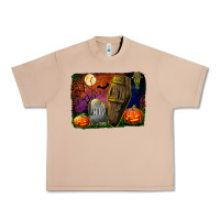 Burro headstone and coffin background Urban Heavy Tee - BundleAndBundleShop