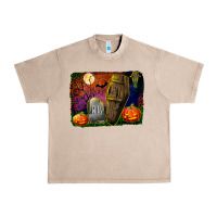 French Oak headstone and coffin background Urban Heavy Tee - BundleAndBundleShop