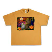 Peanut Butter headstone and coffin background Urban Heavy Tee - BundleAndBundleShop