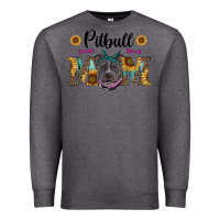 Charcoal Heather western pitbull mom Premium Sweatshirt - RanaPortraitStore