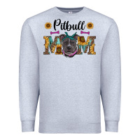 Heather Grey western pitbull mom Premium Sweatshirt - RanaPortraitStore