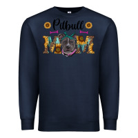 Navy western pitbull mom Premium Sweatshirt - RanaPortraitStore