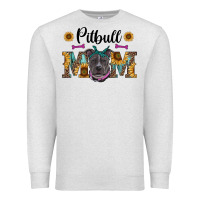 Oatmeal Heather western pitbull mom Premium Sweatshirt - RanaPortraitStore