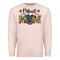 Pale Pink western pitbull mom Premium Sweatshirt - RanaPortraitStore